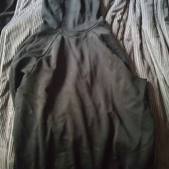 Nike Dri-Fit Men's Camouflage Swoosh Logo Black Hooded Sweatshirt Size XL - Picture 5 of 5